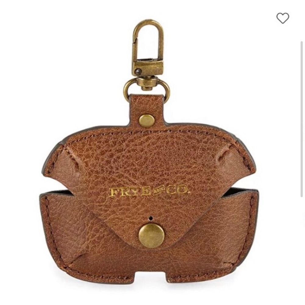 Frye Vegan Leather Earbud Case- Pro NIB! Brown Cognac NEW IN GIFT BOX ☝🏻🥳🎁